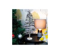 Netagon Battery Powered Birch Wood Christmas Tree Light Effect in Grey Netagon Grey