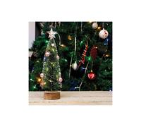 Netagon Battery Powered Light Up Mini Christmas Tree in Green Netagon Green