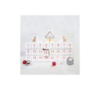 Netagon Battery Powered Wooden Christmas Countdown Advent Calendar in White Netagon White