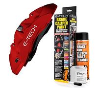Netagon Car Brake Caliper Quick Drying High Performance Temperature Rating 220 C Paint Kit Set (Matt Red)