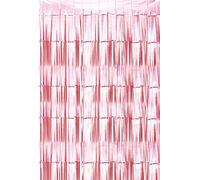 Netagon Cheetah Metallic Party Event Backdrop Tinsel Curtain 2M X 1M Rose Gold