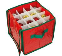 Netagon Christmas Tree Wrapping Papers Wreath Decorations Bauble Box Storage Bags Xmas Organiser Holder (64 Bauble Storage Box)