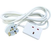 Netagon Eagle Single Gang 13A Extension Lead 10M- White