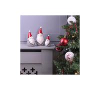 Netagon Festive Ceramic Christmas Gonk Family Ornaments - Set of 3 Netagon Grey One Size