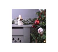 Netagon Festive Ceramic Winged Christmas Angel Tealight Holder in Gold in White Netagon White
