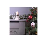 Netagon Festive Ceramic Winged Christmas Angel Tealight Holder in Silver in White Netagon White
