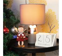 Netagon Festive Metal Christmas Angel Ornament- Red