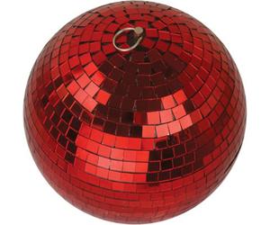 Netagon Fxlab Party Event Festive Christmas Red Disco Mirror Ball 300mm