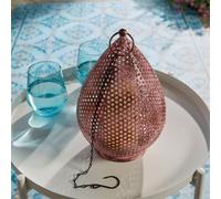 Netagon Garden Outdoor Palmyra Usb Rechargeable Led Hanging Light Lamp- Pink