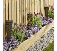 Netagon Garden Outdoor Solar Powered Led Torch Spike Light Lamp With Pattern- Flower Design