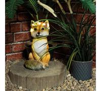 Netagon Garden Outdoor Solar Powered Light Up Animal Fox Ornament Gnome Decoration