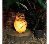 Netagon Garden Outdoor Solar Powered Light Up Animal Owl Bird Ornament Gnome Decoration