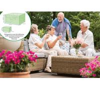 Netagon Garden Outdoor Water Resistant 2 Piece Ottoman Small Corner Cover Set Protector