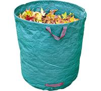 Netagon Green Heavy Duty Collapsible Reusable Outdoor Garden Waste Bag Disposal Bin Carrier | Large Sizes (272 L)