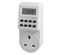 Netagon Home Electric Digital Security Timer Plug in Socket Programmable Switch Timer with with 10 ON-OFF Programs, 12/24 Hour Setting & Auto Recharge (Pack of 1)