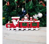 Netagon Home Festive Battery Powered Christmas Light Up Train Ornament