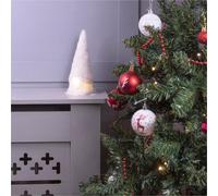 Netagon Home Festive Light Up Christmas White Gonk Gnome Ornament- 22Cm