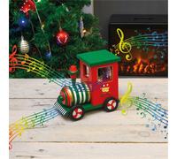 Netagon Home Festive Wooden Musical Christmas Train Music Box