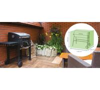 Netagon Home Garden Water Resistant Outdoor Trolley Bbq Barbeque Green Cover Protector