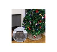 Netagon Home Indoor Festive Christmas Tree Skirt in Brown Netagon Brown