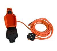 Netagon IP54 Single 1 Gang Plug Waterproof Outdoor Electrical Inline Socket Extension Lead | 5M,10M, 15M or 20M Long Cable (1, 5M Long Cable)