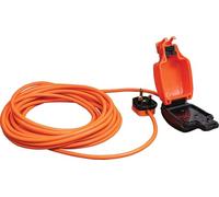 Netagon IP54 Single 1 Gang Plug Waterproof Outdoor Electrical Inline Socket Extension Lead | 5M,10M, 20M or 25M Long Cable (1, 5M Long Cable)