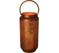 Netagon Luxform Battery Operated Led Golden Festive Christmas Lantern With Snowflakes Design