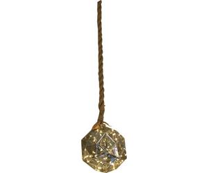 Netagon Luxform Indoor & Outdoor Battery Operated Hemp Rope Light With Dented Globe Design
