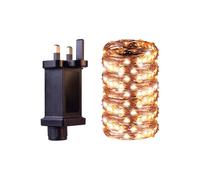 Netagon Mains Copper Wire 200 Warm White LED String Light with Programme Controller 20m Netagon White