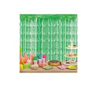 Netagon Metallic Tinsel Curtain 2.5M x 1M Green Netagon Green