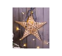 Netagon Natural Wicker Christmas Star in Light Beige Netagon Light Beige