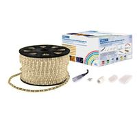 Netagon Outdoor Festive Static Led 90M Rope Lights Kit With Wiring Accessories- Ice White