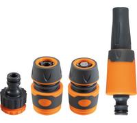 Netagon Outdoor Garden 4 Piece Hose Pipe Nozzle Connection Set