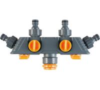 Netagon Outdoor Garden Hose 4 Way Tap Adaptor