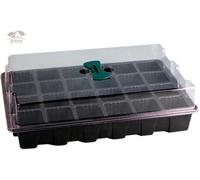 Netagon Outdoor Garden Seed Plant Flower Potting Propagator Tray With Lid- 24 Cells