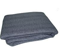Netagon Outdoor Garden Weaved Mat Matting Carpet Ground Covering Awning Groundsheet | Weatherproof & Breathable, Safe on all Grass | Blue & Grey (2.5 x 4m)