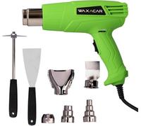 Netagon Professional Heat Gun, Adjustable Temperature Settings, 2000W, 80-600 C, 220-240V, Hot Air Gun Kit With 5 Nozzles & 2 Scrapers, Di