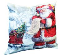 Netagon Santa Design Christmas Themed Cushion 40X40CM in Grey | Size: 40X40 cm Netagon Grey 40X40 cm