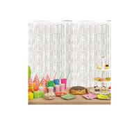 Netagon Shimmer Tinsel Curtain 2.5M x 1M Silver Netagon Silver