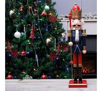 Netagon St Helens Home And Garden Blue, Red & Gold Nutcracker Christmas Ornament Decoration