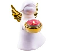 Netagon St Helens Home And Garden Ceramic Winged Angel Tealight Holder Gold