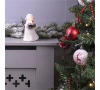 Netagon St Helens Home And Garden Ceramic Winged Angel Tealight Holder Silver