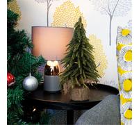 Netagon St Helens Home And Garden Decorative Gold Finish Mini Artificial Christmas Tree In Hessian Bag