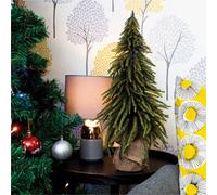 Netagon St Helens Home And Garden Decorative Gold Finish Mini Christmas Tree In Hessian Bag