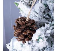 Netagon St Helens Home And Garden Hanging Pine Cone Christmas Tree Decoration - Pack Of 6