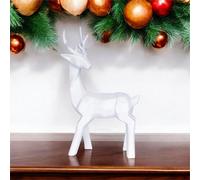 Netagon St Helens Home And Garden White Glitter Reindeer