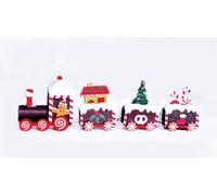 Netagon St Helens Home And Garden Wooden Christmas Pudding Train Set Decoration
