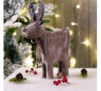 Netagon St Helens Home And Garden Wooden Reindeer Decoration