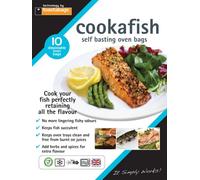 Netagon Toastabags Cookafish Oven Liner Disposable Fish Cooking Bags - 10 Pack