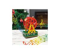 Netagon Wooden Ferris Wheel Music Box in Red Netagon Red